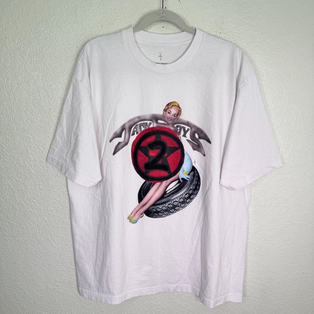 Cactus Jack Travis Scott Jackboys 2 Shirt Mens XL Girl Tire Swing Merch 2025